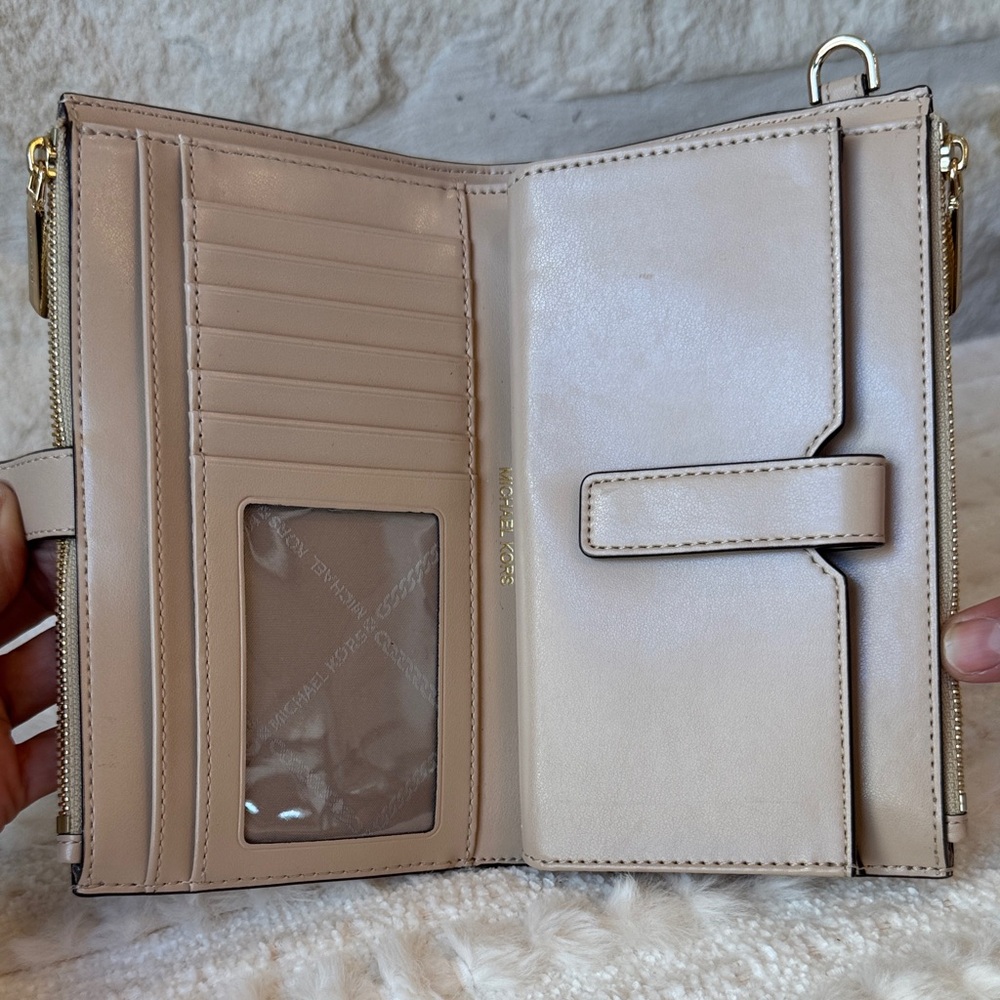 Michael Kors Metallic Gold Embossed Clutch - Picture 6 of 8
